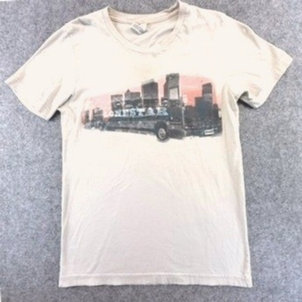 Lonestar Band Graphic Tour T-Shirt Cream Bella Canvas Small Country Music Tee